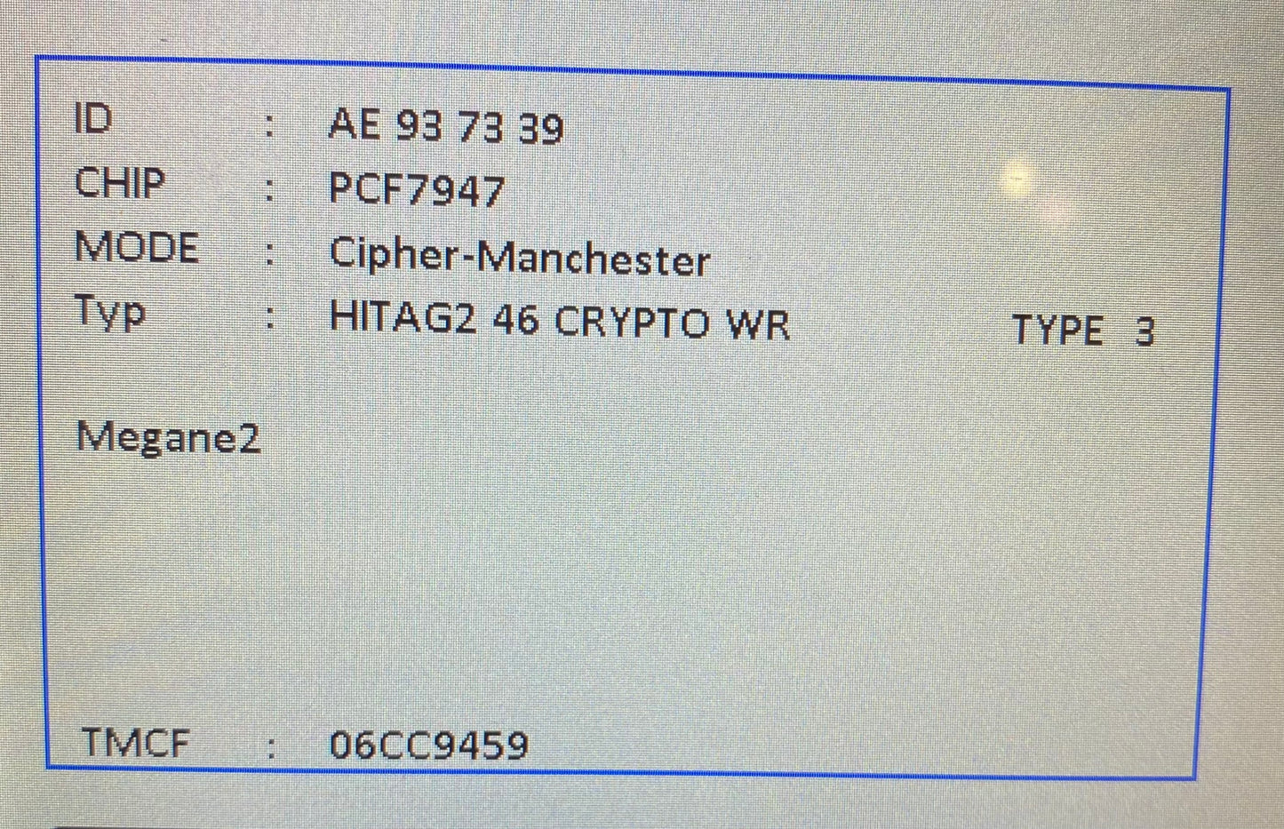 Kartenschlüssel, Autoschlüssel komplett mit Funk geeignet für Renault Megane II, Scenic II mit 3 Tasten