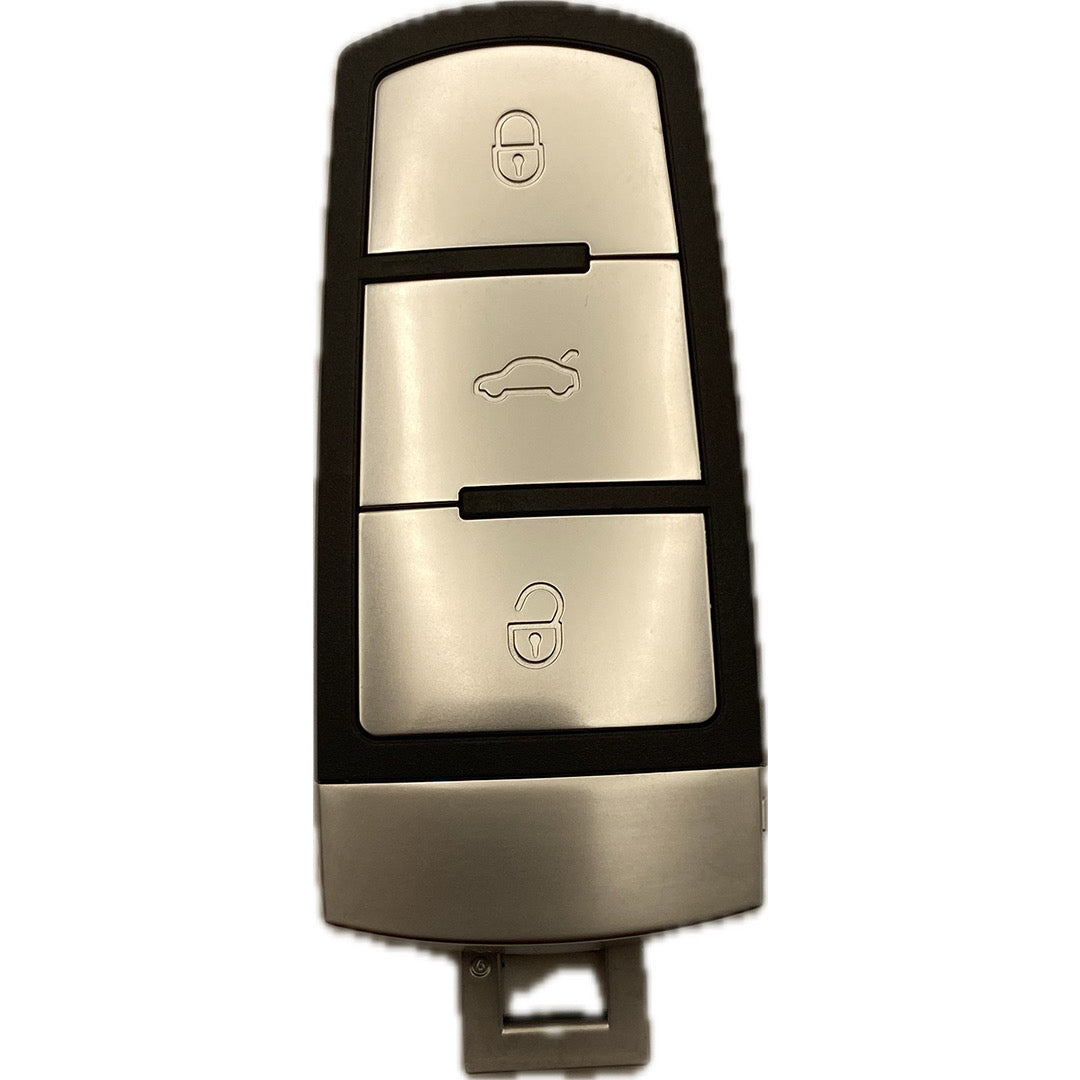 Autoschlüssel Gehäuse für Funk Slotschlüssel geeignet für VW Passat 3Taster