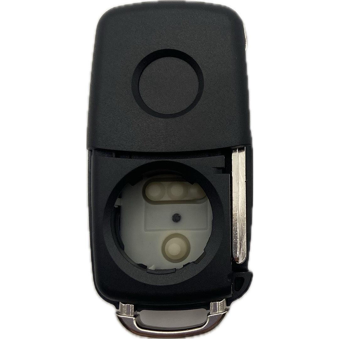 Autoschlüssel komplett mit Platine Funk Klappschlüssel kompatibel für VW 4 Tasten 5K0 837 202