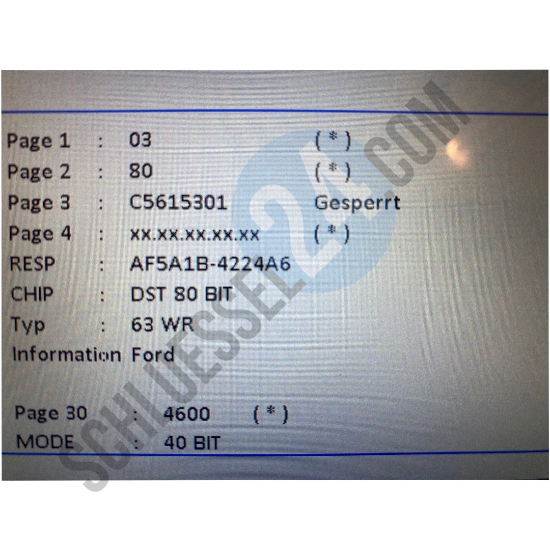 Original OEM Auto Schlüssel komplett mit Funk kompatibel mit FORD 3 Taster Keyless Go