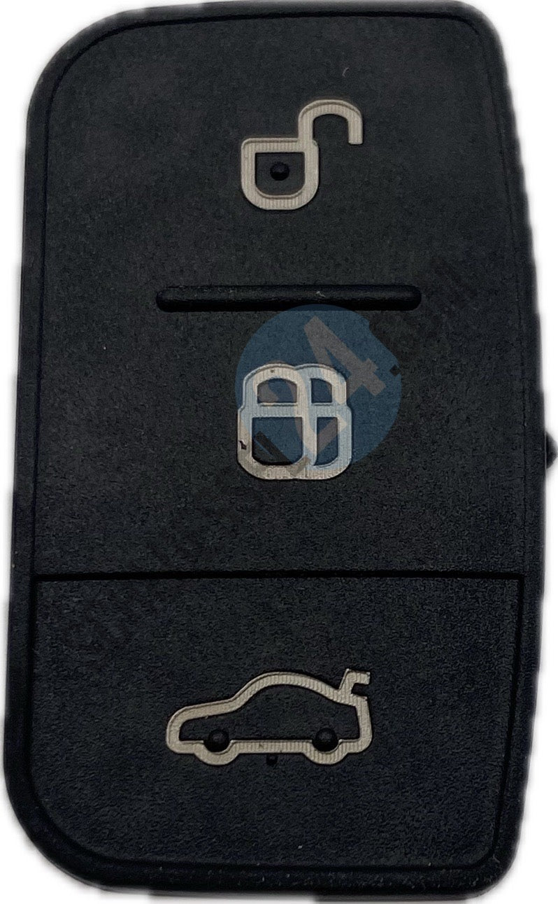 Autoschlüssel Drück Pad, Gummimatte für Funk Schlüssel passend für FORD 3 Taster