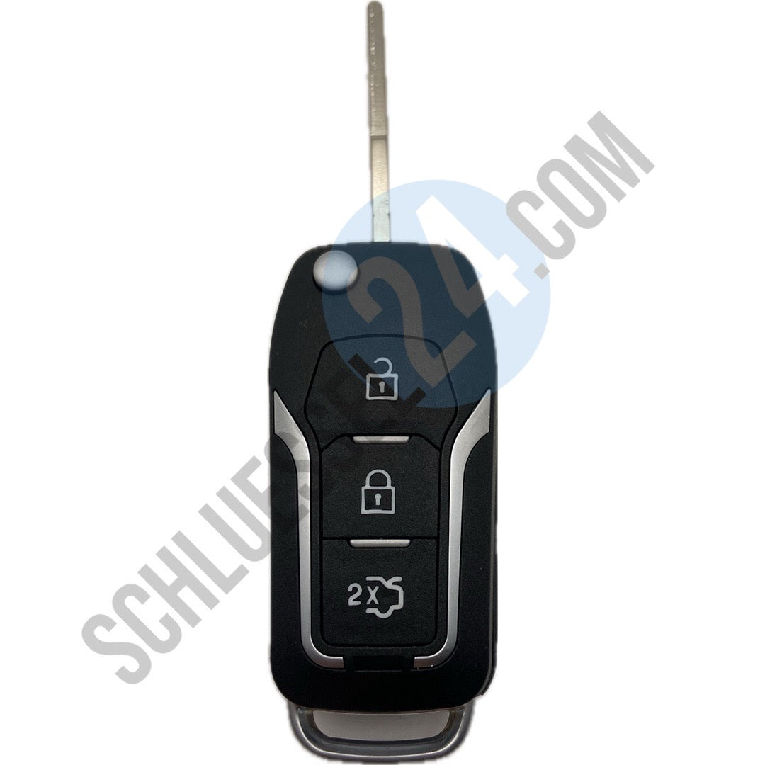 Autoschlüssel Gehäuse Upgrade für Funk Schlüssel geeignet für Ford 3 Taster