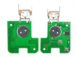 Kartenschlüssel silber komplett, Autoschlüssel komplett Funk geeignet für Renault 2 Tasten