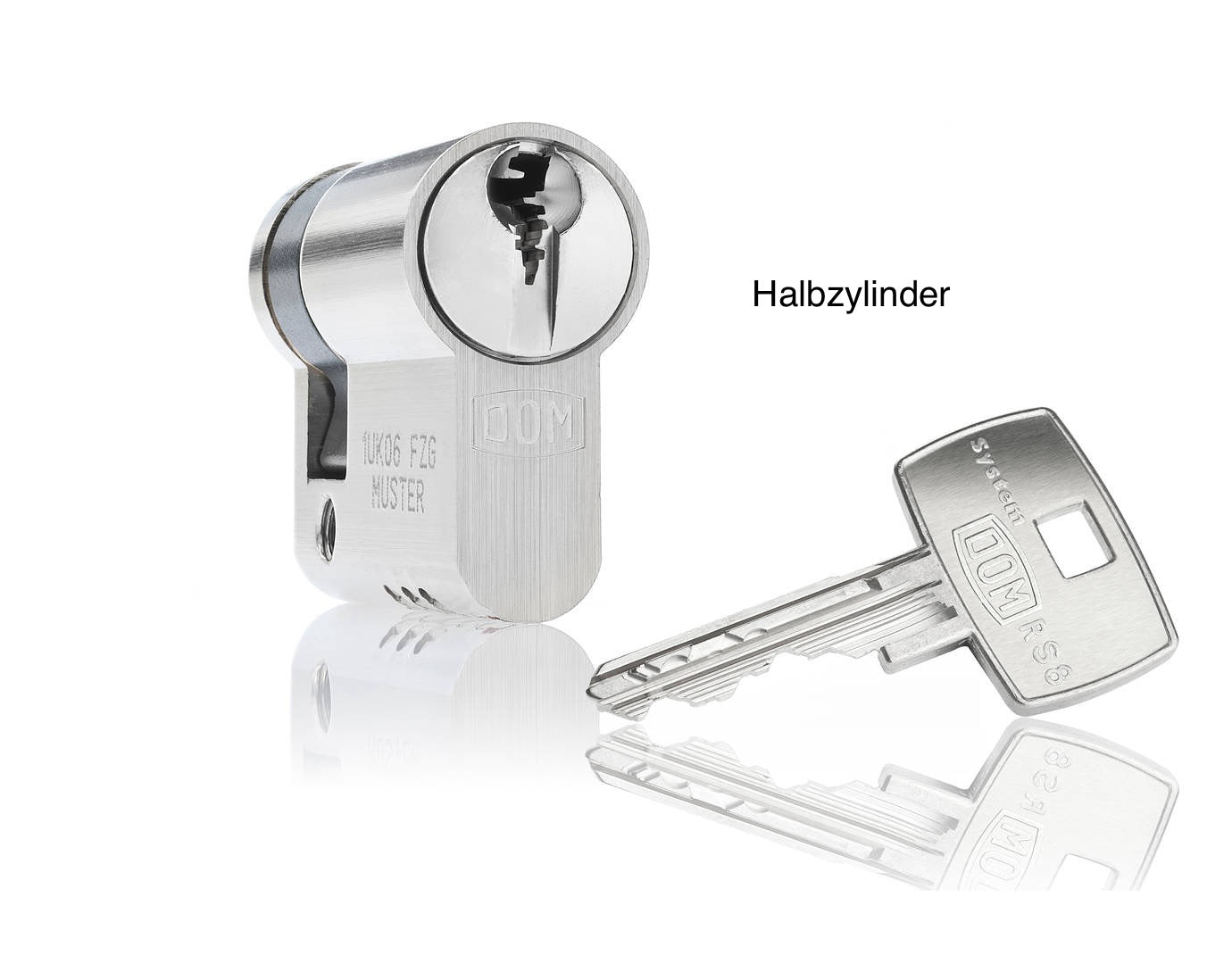 Halbzylinder DOM RS8 mit Sicherungskarte