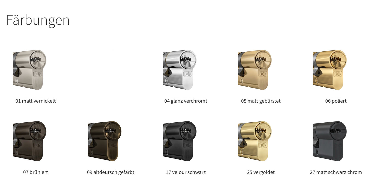 Halbzylinder DOM IX Twido mit Sicherungskarte