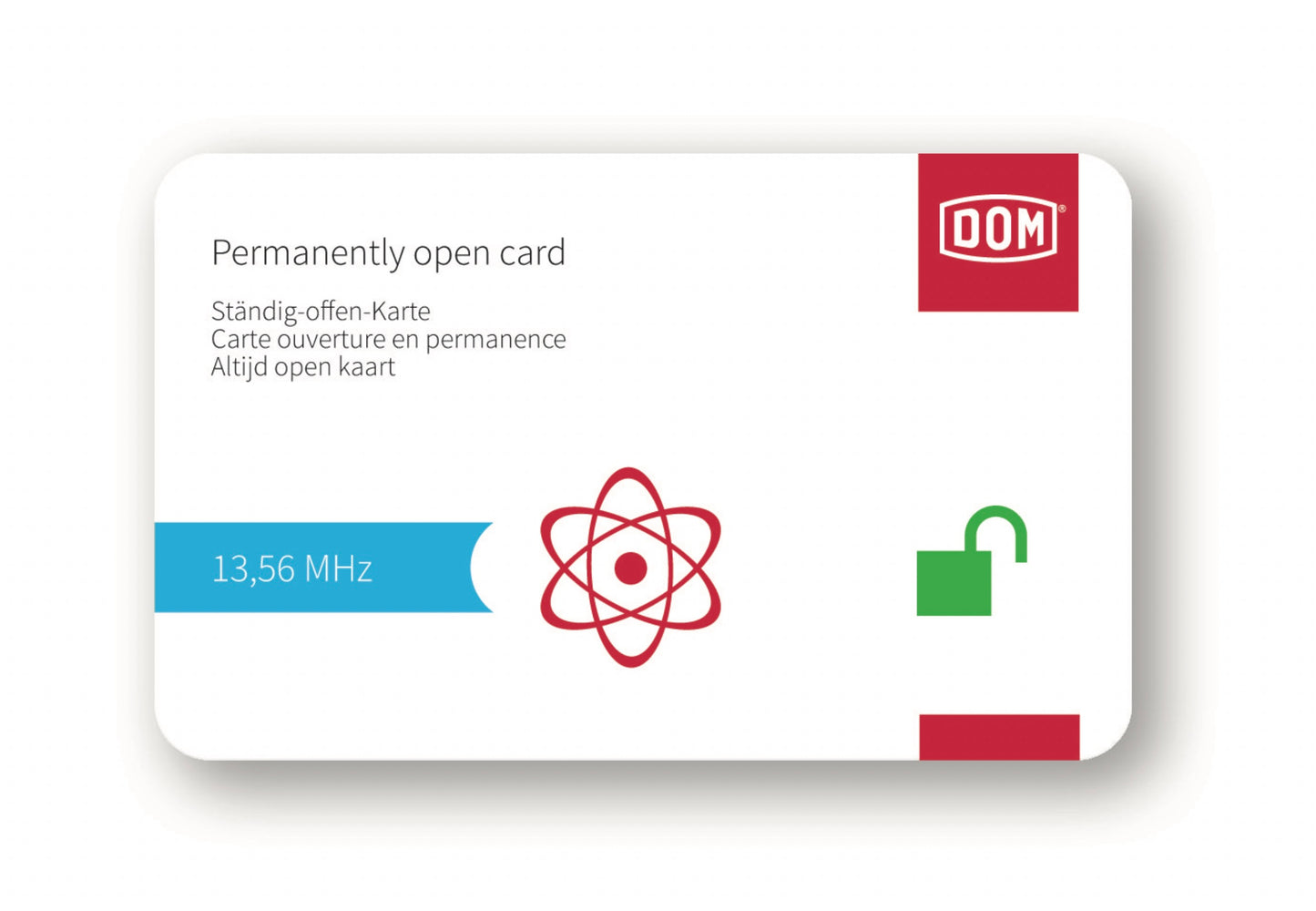 DOM Transponder Scheckkarte ENiQ ständig-offen