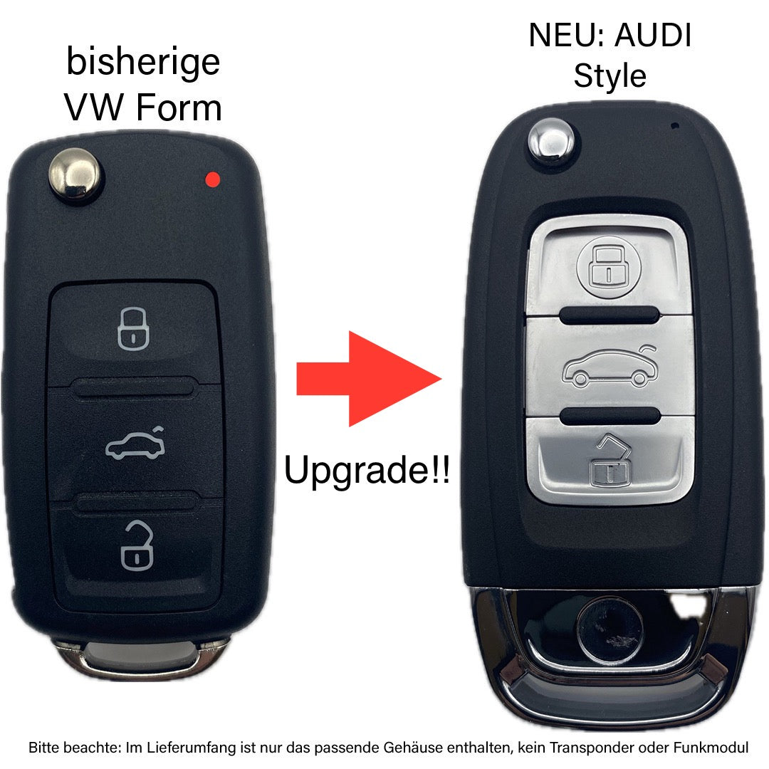 Klapp Schlüssel Gehäuse für Auto Neu passend für VW T5 GOLF 6