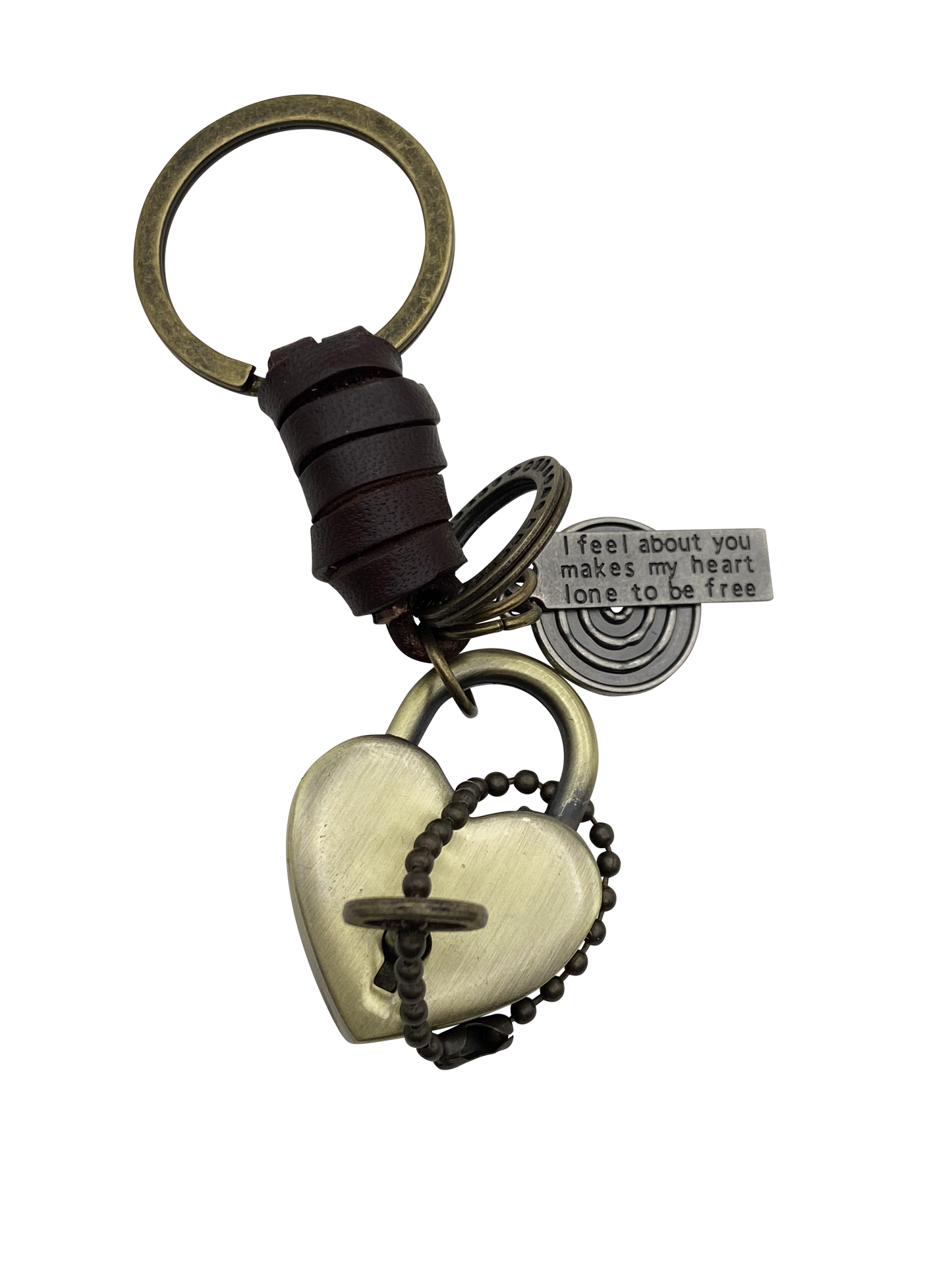 Liebesschloss Schlüsselanhänger exklusiv in Gold