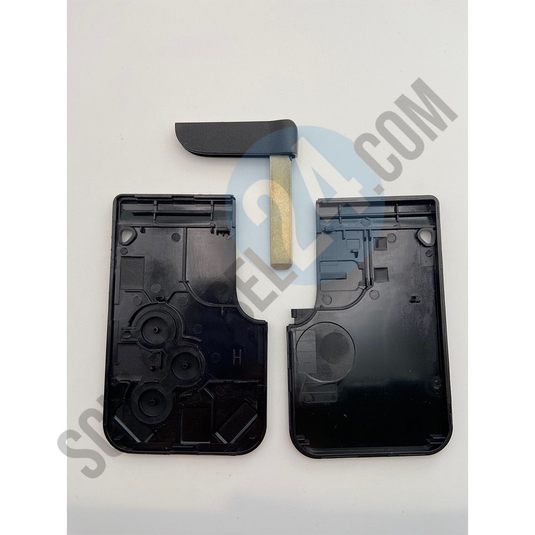 Gehäuse Kartenschlüssel, Autoschlüssel Gehäuse Funk geeignet für Renault Megane II, Scenic II mit 3 Tasten