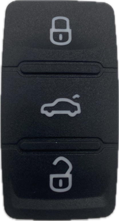 Autoschlüssel Tastenfeld, Gummipad geeignet für Volkswagen für Funk Klappschlüssel 2 Taster, 3 Taster