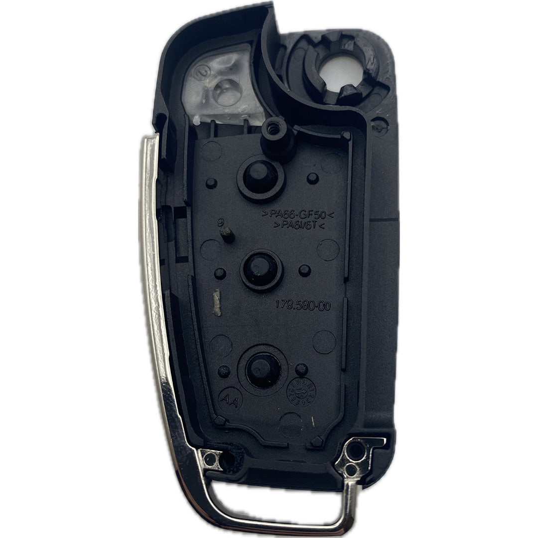 Autoschlüssel Gehäuse für Funk Klappschlüssel geeignet für AUDI 3 Tast –  schluessel24