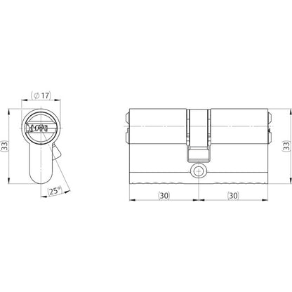 IKON Schließzylinder RW6 – Wendeschlüssel-Sicherheit