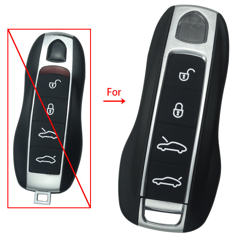 Autoschlüssel Gehäuse Keyless Go geeignet für Porsche Umbausatz (angepasst auf aktuelle Schlüsselform)