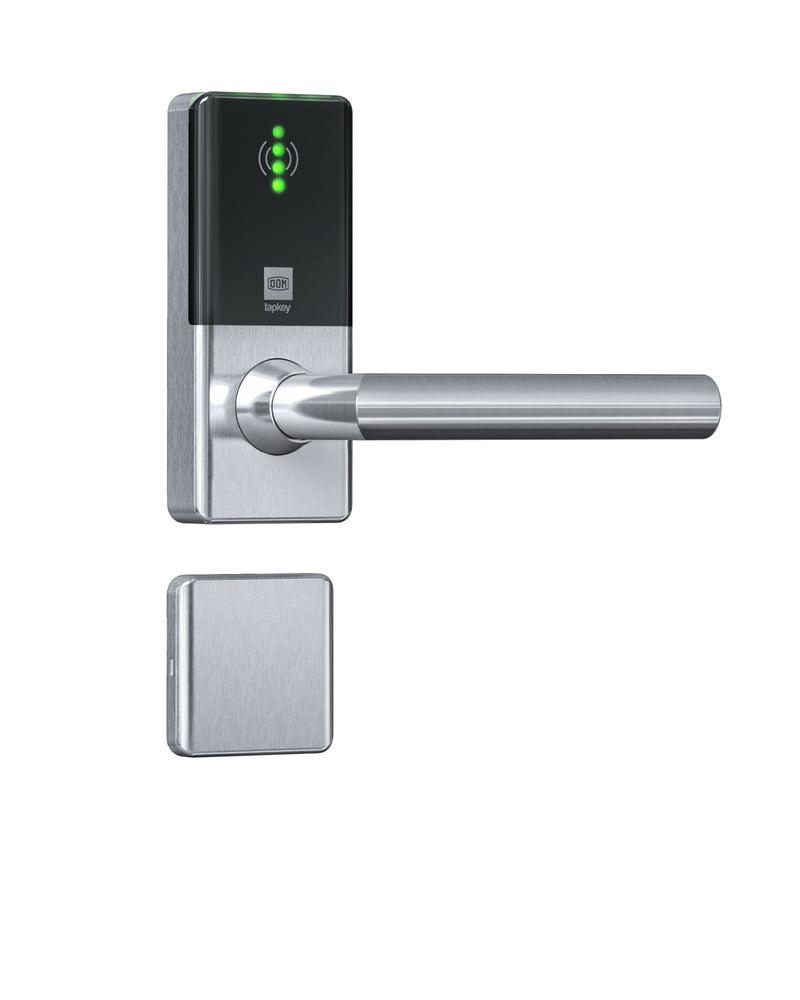 DOM ENiQ Guard Widline mit Rosette ohne PZ-Lochung mit L-Griff nur aussen