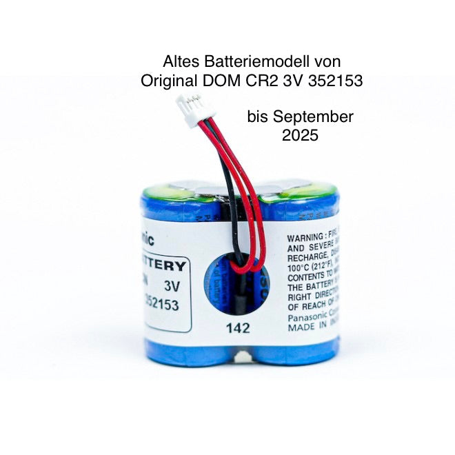 DOM Tapkey, ENiQ Batterie CR2 3V 352153 Original, neueste Charge