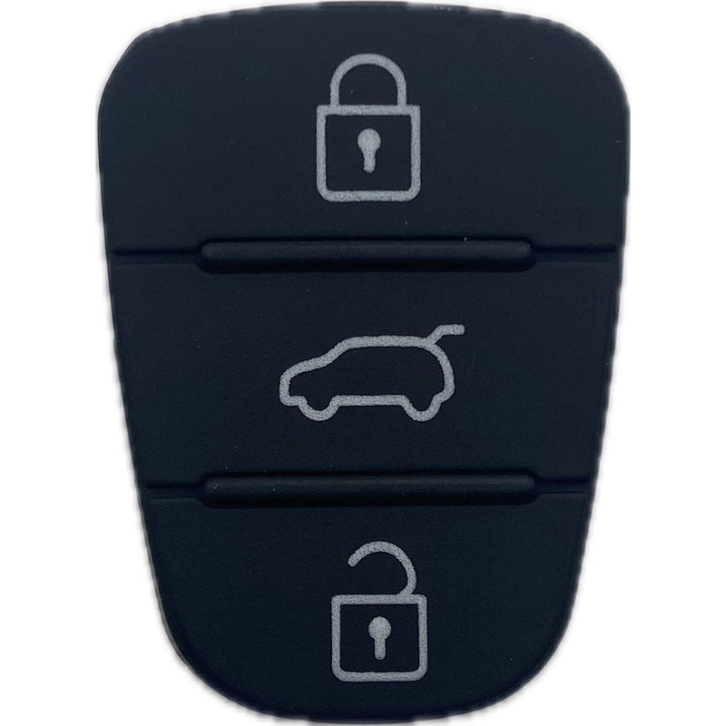 Autoschlüssel Gummitastatur für Funk Klappschlüssel geeignet für Hyundai und KIA 3 Tasten „Hold“ Button