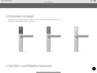 DOM ENiQ Guard Compact Wideline Set einseitig lesend (mit Rosetten)