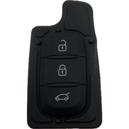 Autoschlüssel Tastenfeld, Gummipad geeignet für Dacia, Renault für Funk Klappschlüssel 2 Taster oder 3 Taster