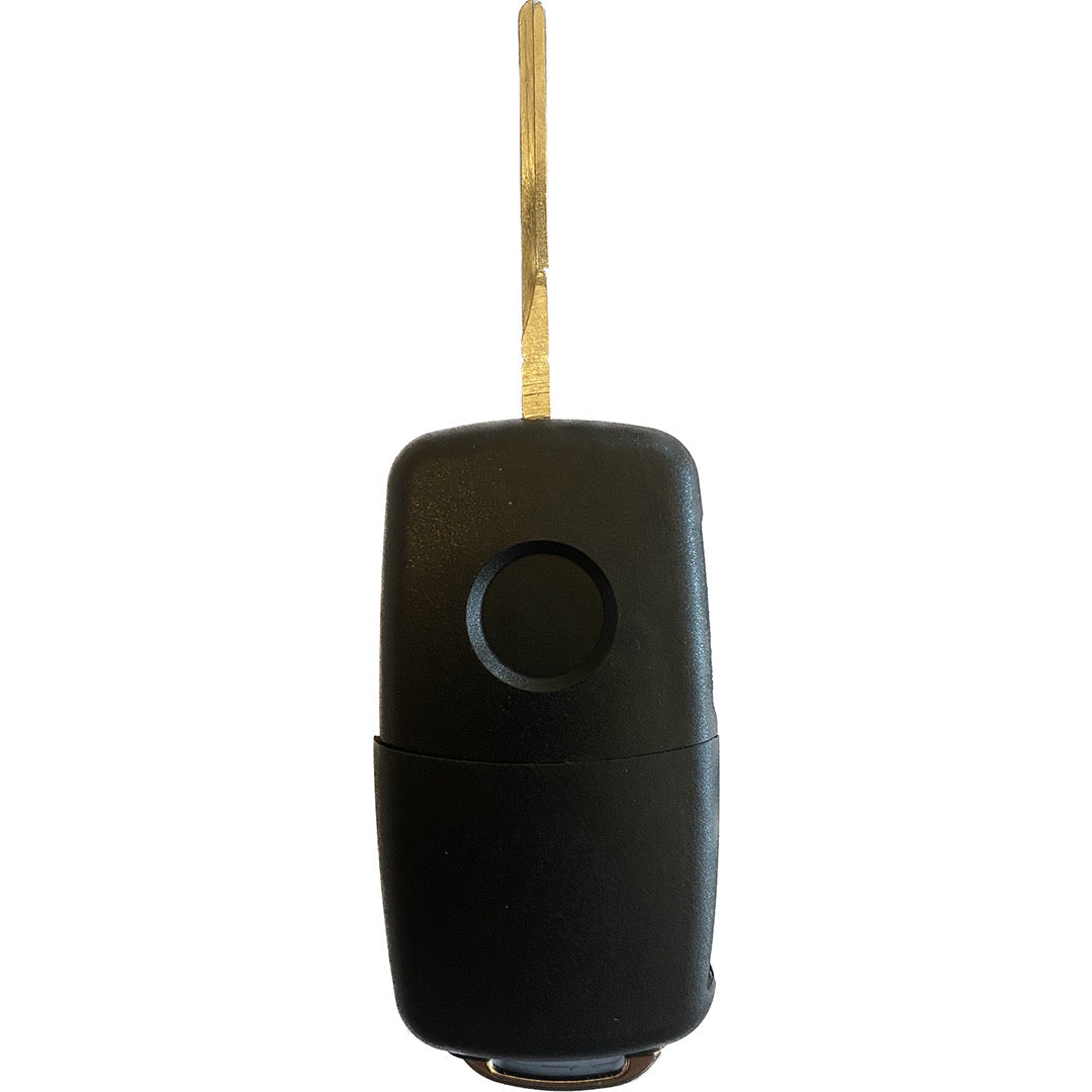 Autoschlüssel Gehäuse für Funk Klappschlüssel geeignet für VW 3 Tasten (LED oben)