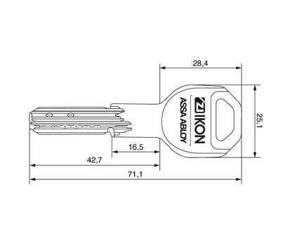 IKON Schließzylinder RW6 – Wendeschlüssel-Sicherheit