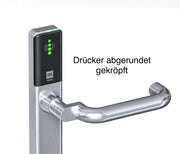 DOM Tapkey Guard Wideline, Drücker abgerundet gekröpft