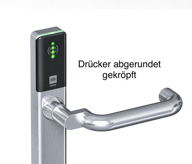 DOM Tapkey Guard Wideline, Drücker abgerundet gekröpft
