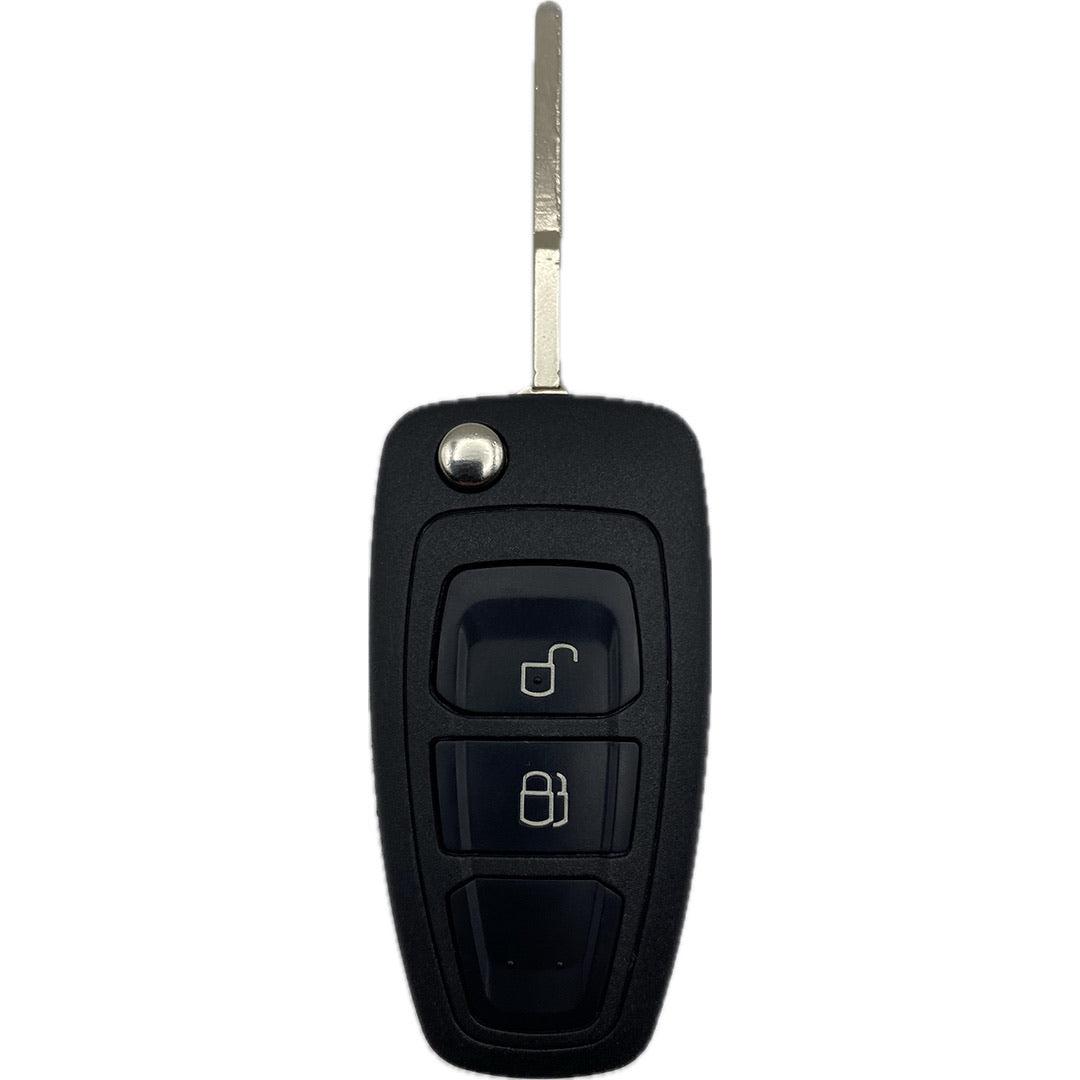 Autoschlüssel mit Funk und Transponder für Wegfahrsperre Funk Klappschlüssel passend für FORD 2 Taster