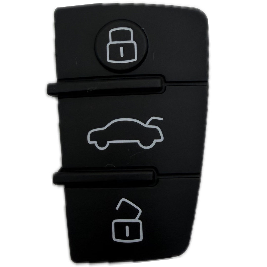 Ersatz Gummimatte, Tastenfeld geeignet für Audi Funkschlüssel 3-Tasten