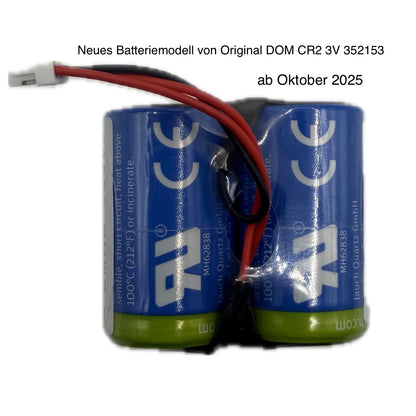 DOM Tapkey, ENiQ Batterie CR2 3V 352153 Original, neueste Charge