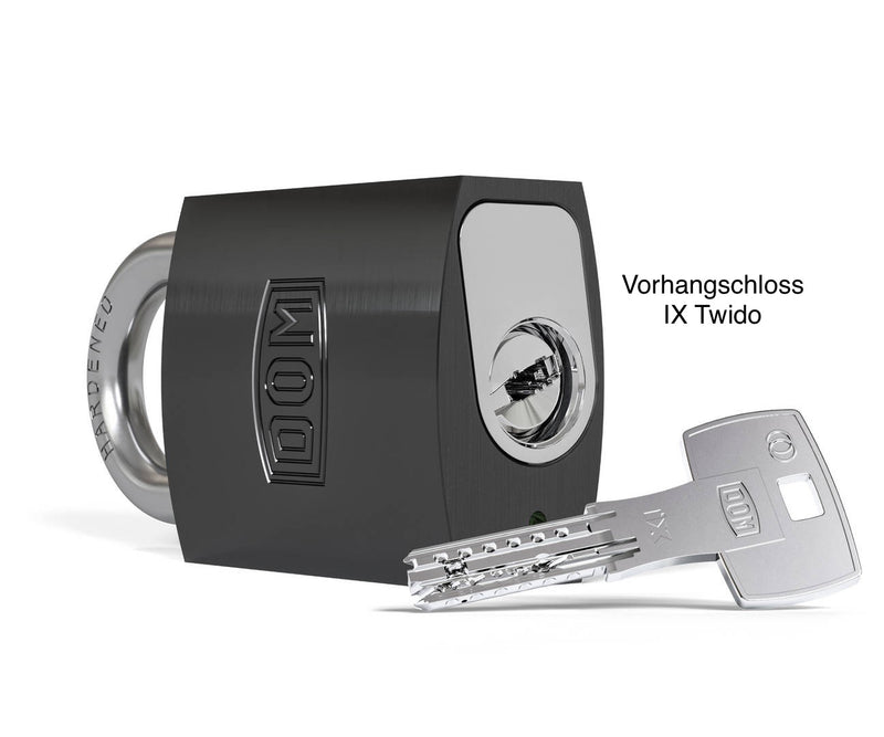 Hangschloss DOM IX Twido mit Sicherungskarte