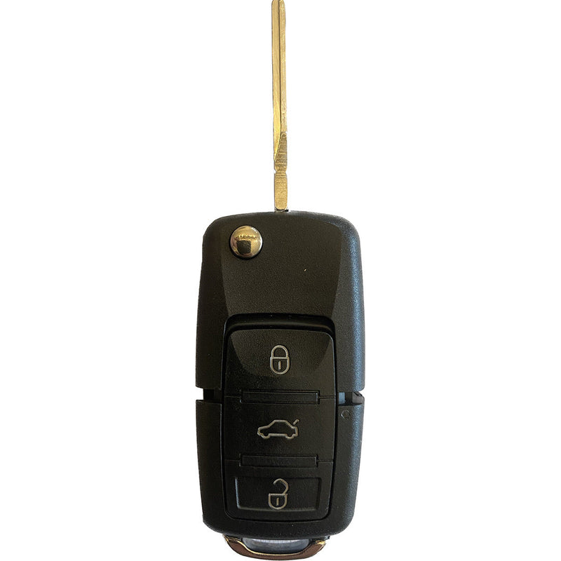 Autoschlüssel komplett mit Platine Funk Klappschlüssel kompatibel für VW 2 oder 3 Tasten