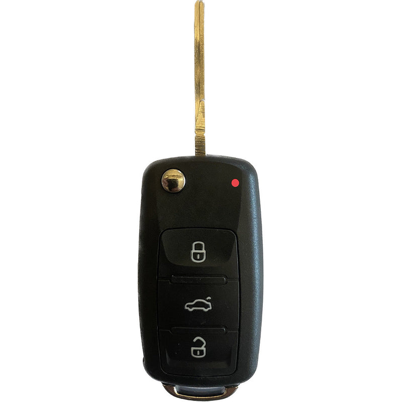 Autoschlüssel komplett KEYLESS GO Funk Klappschlüssel kompatibel für VW 3 Tasten 5K0 837 202 BH