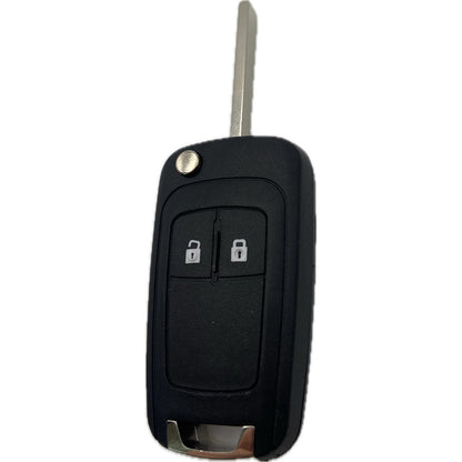 Autoschlüssel komplett für Funk Klappschlüssel geeignet für Opel ab (2009 - 2016) 2 Taster