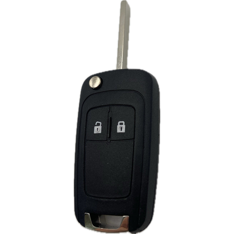 Autoschlüssel OEM komplett für Funk Klappschlüssel geeignet für Opel ab (2009 - 2016) 2 Taster