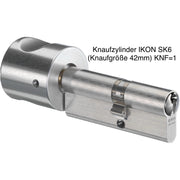Knaufzylinder ION SK6 (Knaufgröße 42mm) Knaufform 1