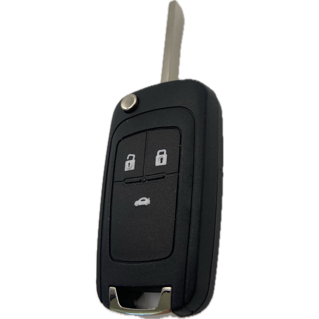 Autoschlüssel komplett KEYLESS GO für Funk Klappschlüssel geeignet für Opel ab (2009 - 2016) 3 Taster