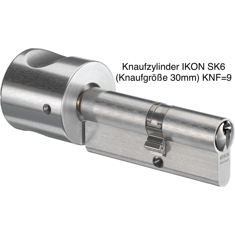 Knaufzylinder ION SK6 (Knaufgröße 30 mm) Knaufform 9