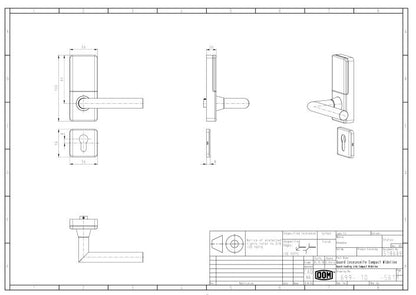 DOM ENiQ Guard Compact Wideline Set einseitig lesend (mit Rosetten)