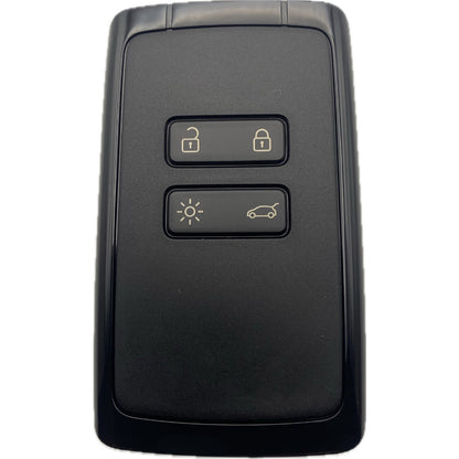 Original Kartenschlüssel, Autoschlüssel komplett mit Funk geeignet für Renault Megane IV, Talisman, Espace 5 mit 4 Tasten, KEYLESS GO