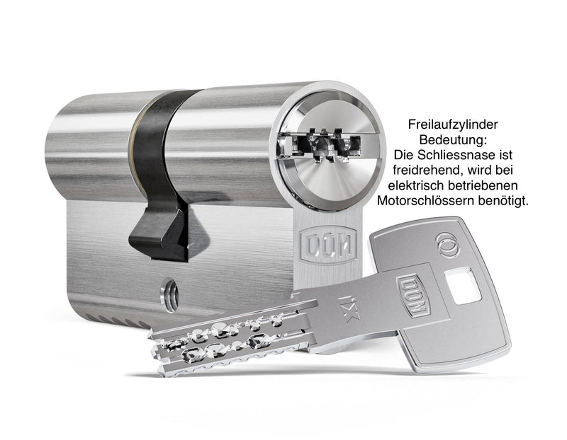 DOM IX Twinstar Freilaufzylinder mit Wendeschlüssel, incl. Beschreibung
