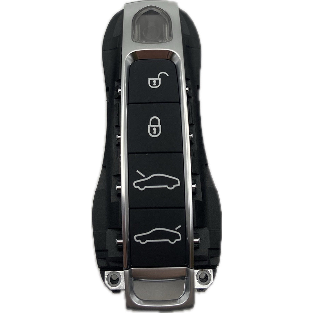 Autoschlüssel Gehäuse für Funk Schlüssel geeignet für Porsche 4 Tasten Keyless Go