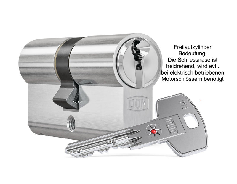 Freilaufzylinder RS Sirius mit Schlüssel