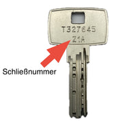 Schlüssel Erklärt wo die Schlißnummer steht