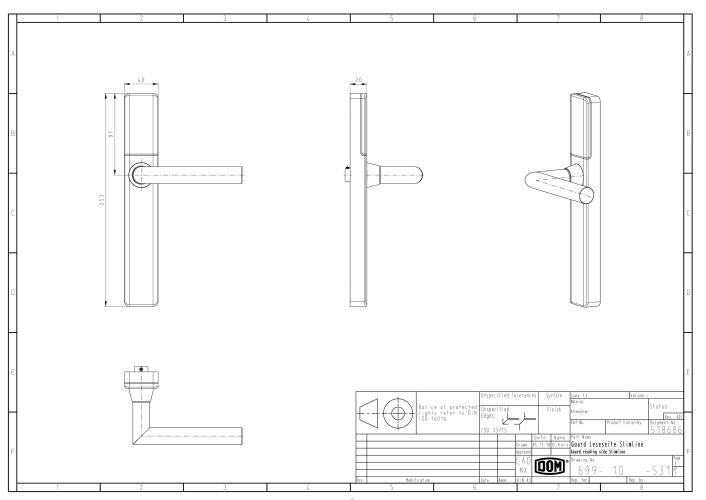 DOM ENiQ Guard Slimline Set beidseitig lesend