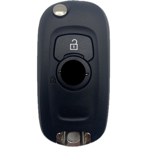 Opel Autoschlüssel komplett ab 2015 Funk Klappschlüssel, 2 Taster, Vorderseite
