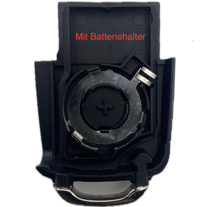Autoschlüssel Gehäuse für Funk geeignet für VW 3Taster (LED Mitte)