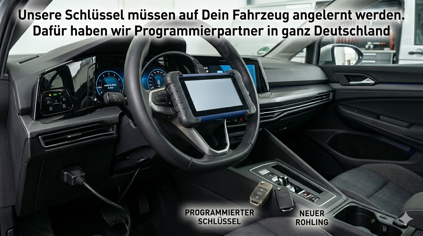 Autoschlüssel komplett mit Platine Funkschlüssel kompatibel für VW Passat
