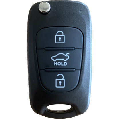 Autoschlüssel Gehäuse für Funk Klappschlüssel geeignet für Kia und Hyundai