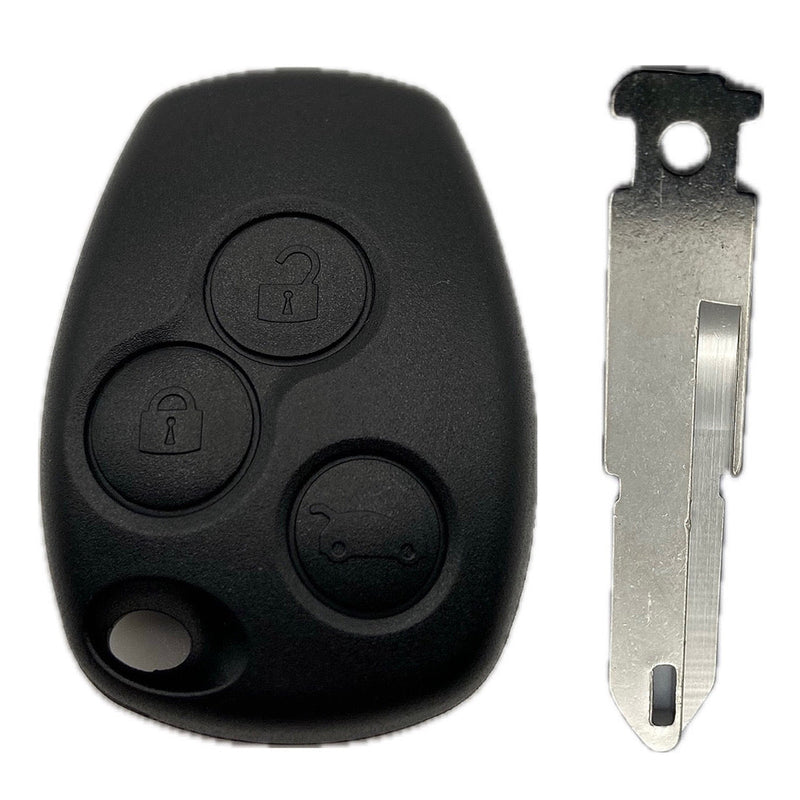 Autoschlüssel Gehäuse 2 oder 3 Taster Funkschlüssel geeignet für Renault, Dacia, Opel, NISSAN