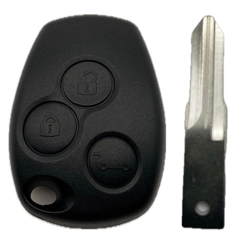 Autoschlüssel Gehäuse 2 oder 3 Taster Funkschlüssel geeignet für Renault, Dacia, Opel, NISSAN